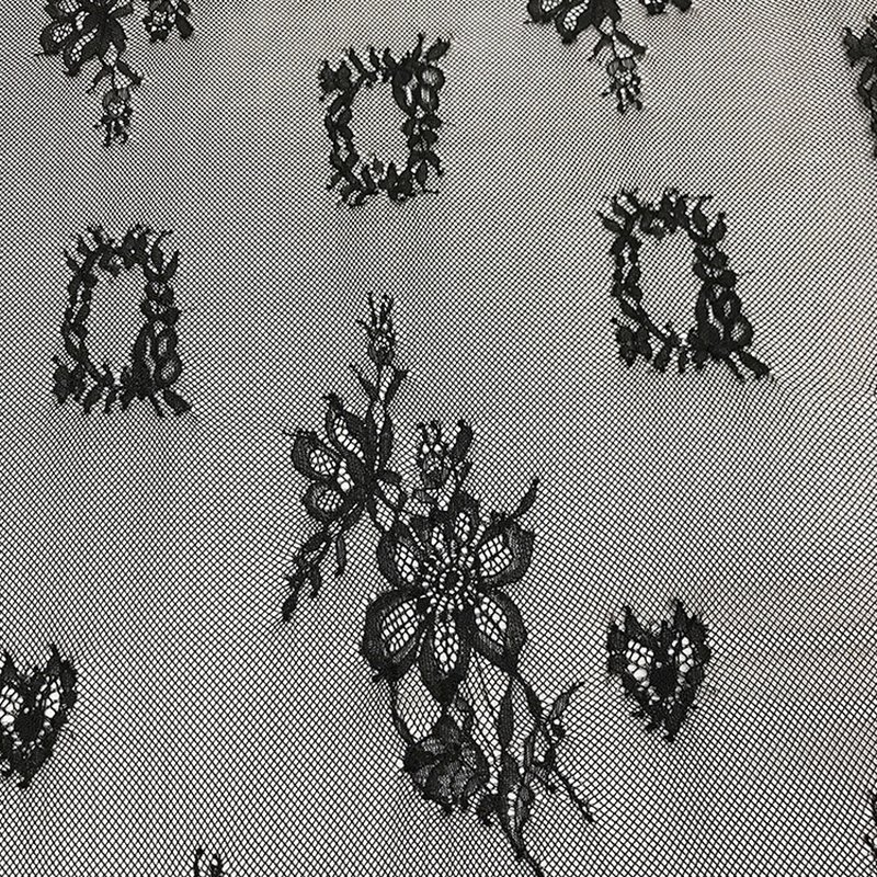Lace Trim Dress Eyelash Nylon Lace Fabric for Women's Wear Wholesale S 4